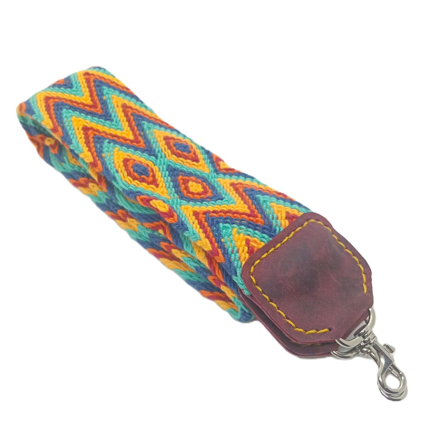 Bandoulière large "Soleil Wayuu"