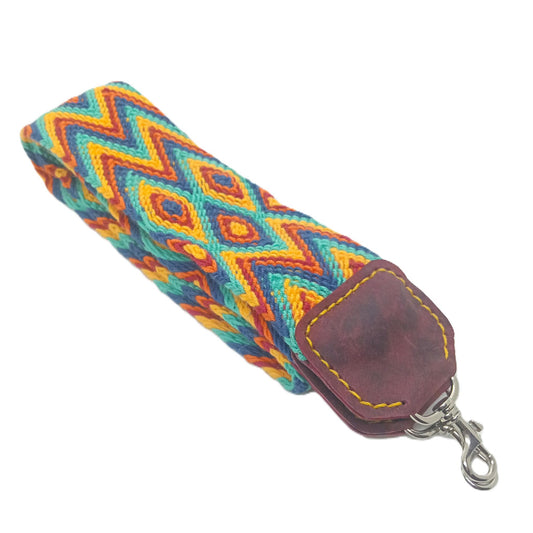 Bandoulière large "Soleil Wayuu"